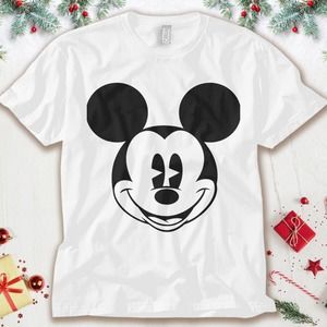 Disney Mickey Mouse Smiling face Classic Graphic Unisex Adult T-shirt Kid Shirt